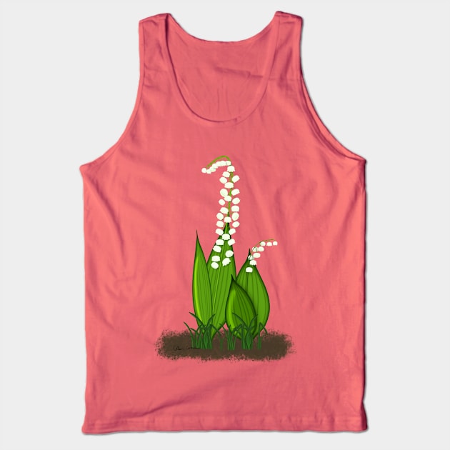 Lily of The Valley Tank Top by ButterflyInTheAttic